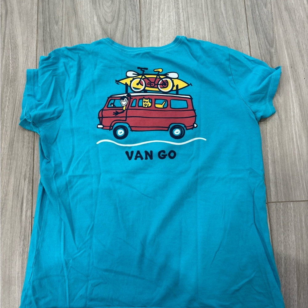 Blue t-shirt from a small shop in Galena, Illinois! Size large. - Picture 2 of 2